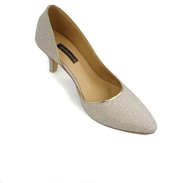 Shine Bright Like a Diamond in These Gold Pumps SNS-924011