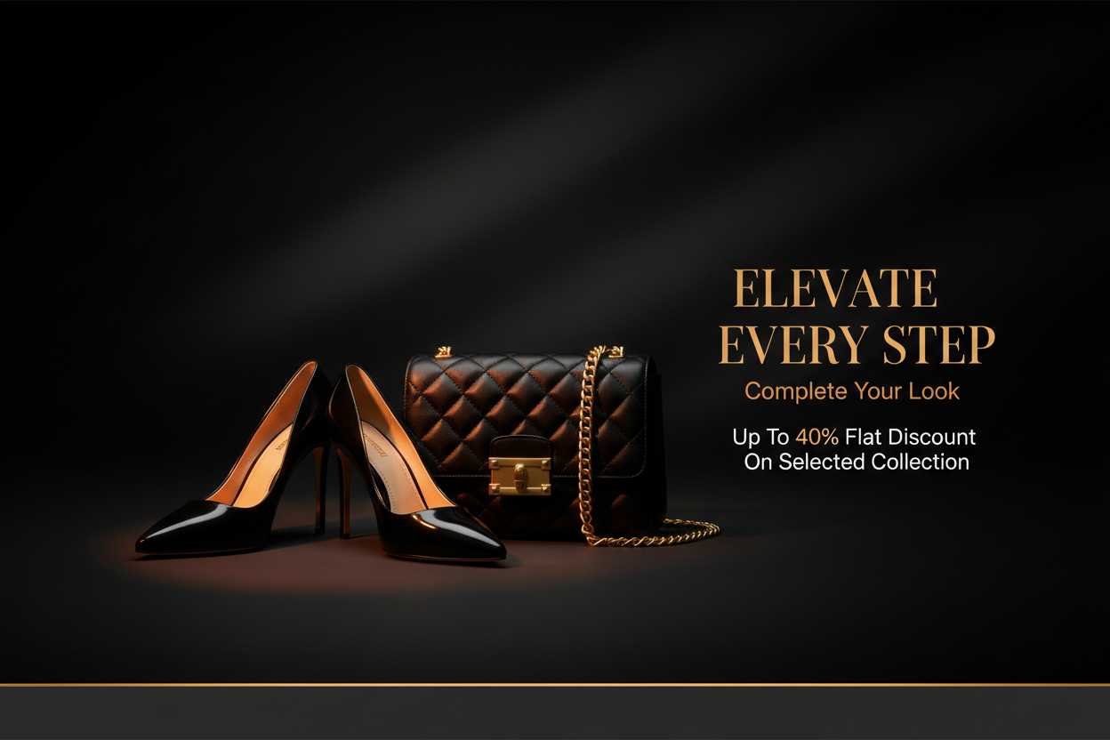Elevate Every Step — Luxury Banner