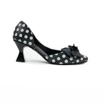 sophisticated Polka Dot Kitten Heel Pumps SNS-924015
